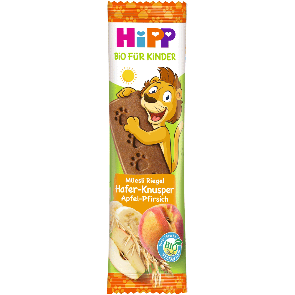 Bild: HiPP Riegel Getreide & Apfel-Pfirsich