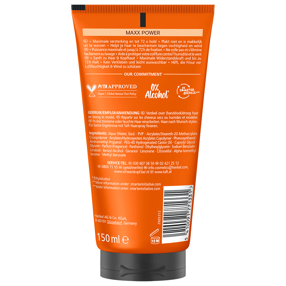 Bild: Schwarzkopf taft Styling Gel Maxx Power