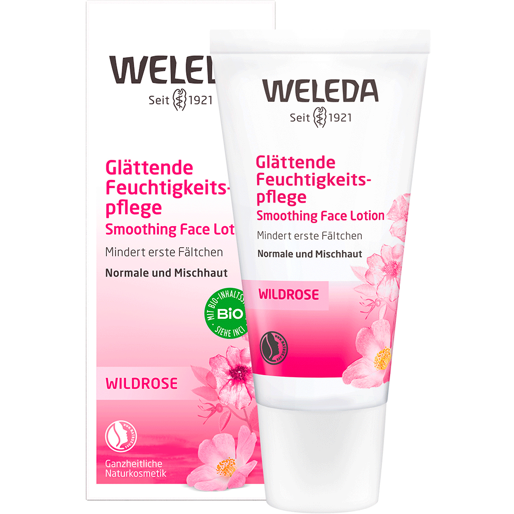 Bild: WELEDA Glättende Feuchtigkeitspflege Wildrose