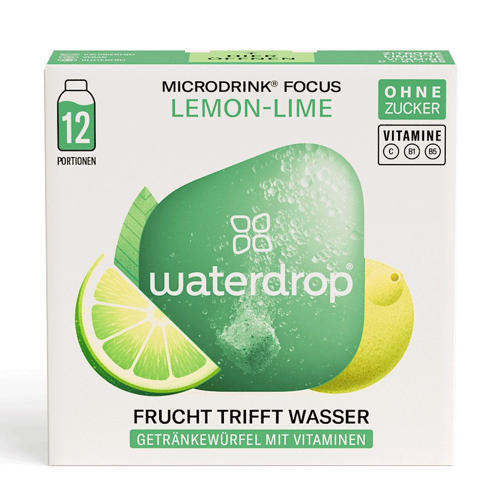 Bild: waterdrop Microdrink Focus Lemon-Lime