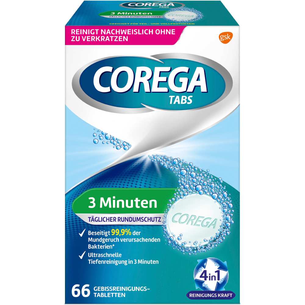 Bild: Corega 3-Minuten Tabs