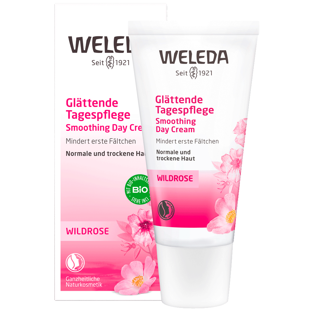 Bild: WELEDA Glättende Tagespflege Wildrose