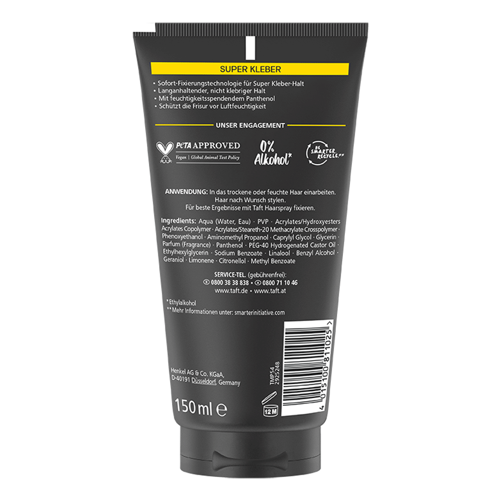 Bild: Schwarzkopf taft Styling Gel Super Kleber