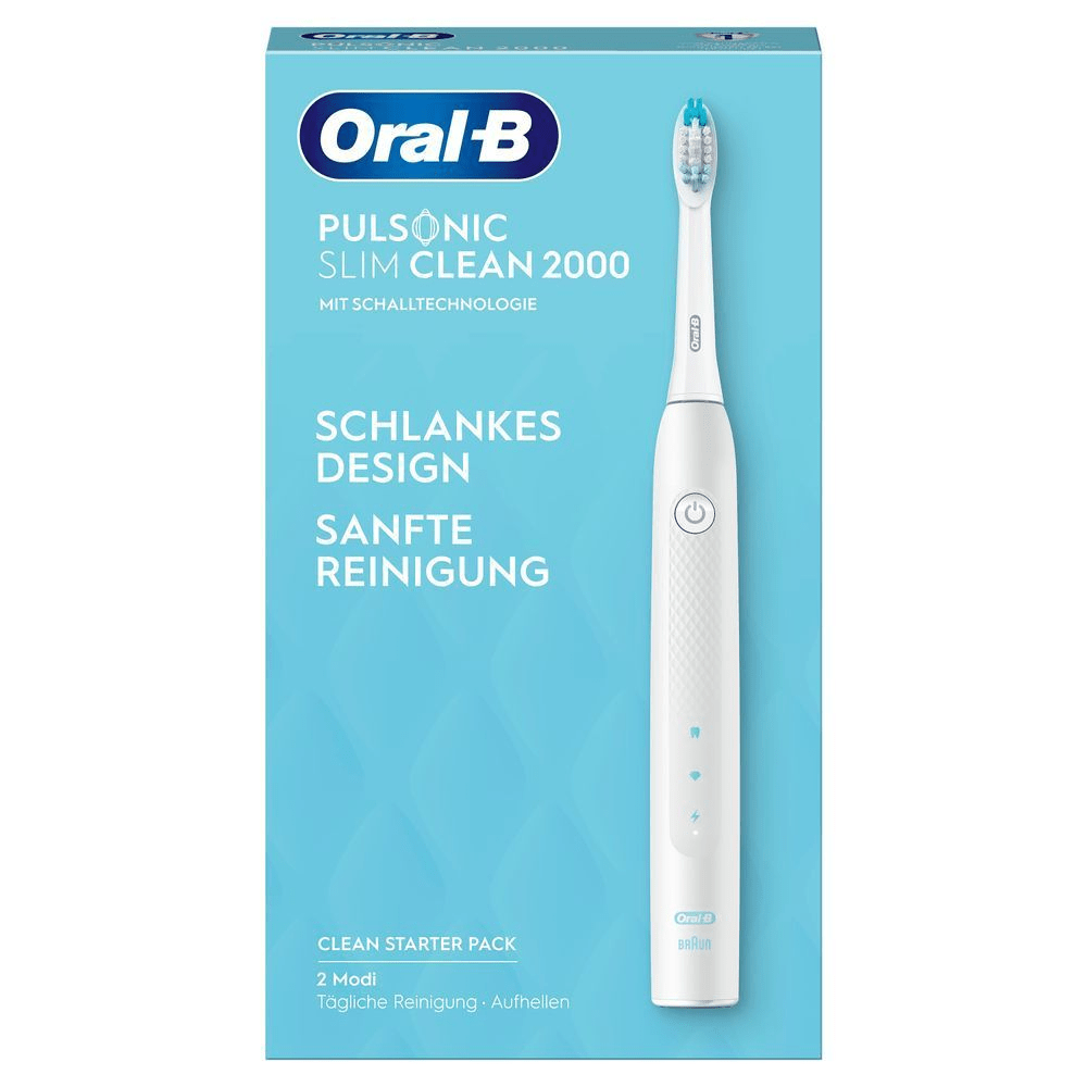 Bild: Oral-B Pulsonic Slim Clean 2000 Elektrische Schallzahnbürste, Weiß 