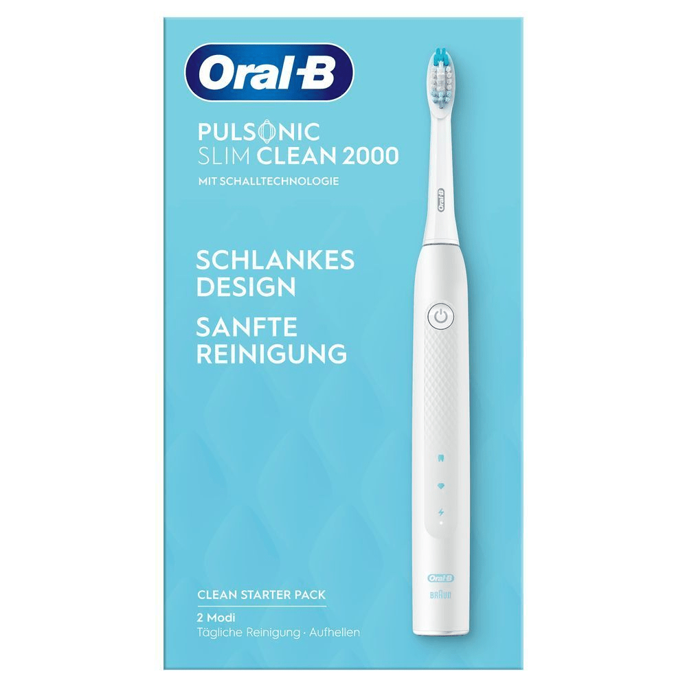 Bild: Oral-B Pulsonic Slim Clean 2000 Elektrische Schallzahnbürste, Weiß 