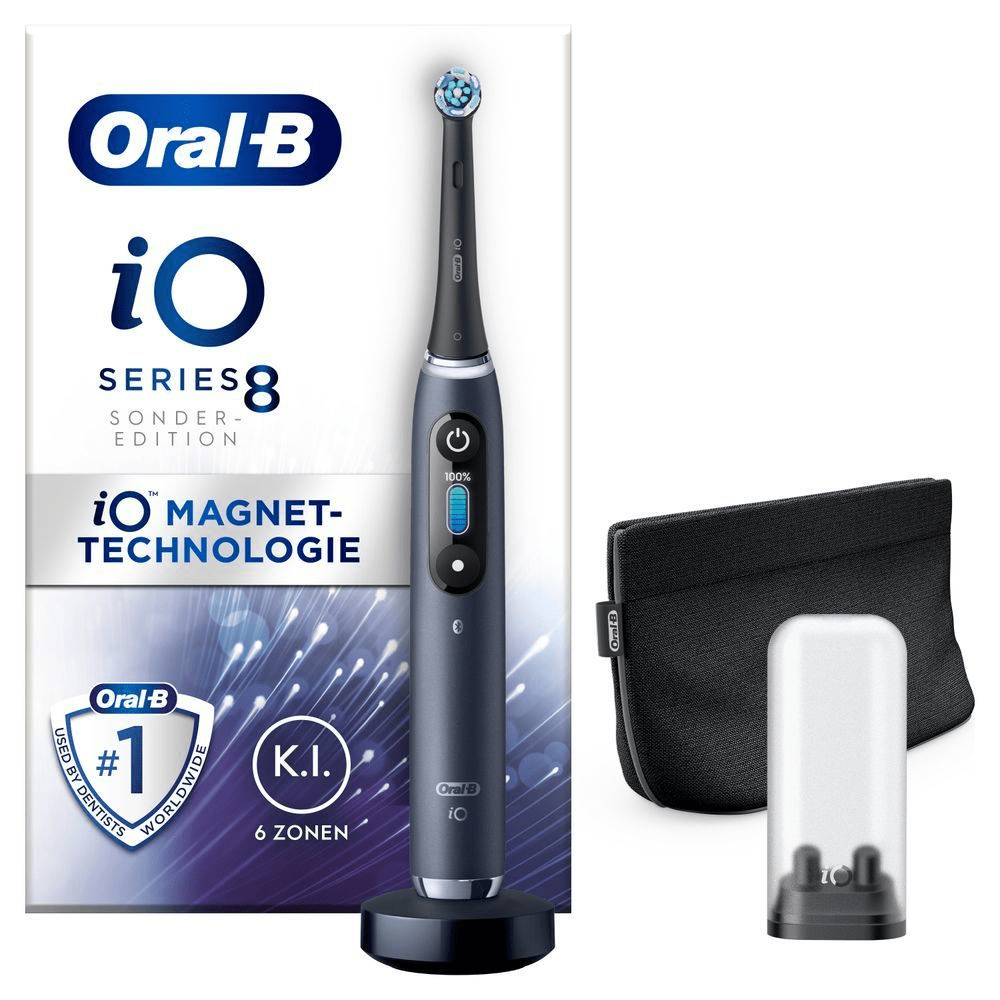 Bild: Oral-B iO 8 Special Edition Elektrische Zahnbürste, Black Onyx