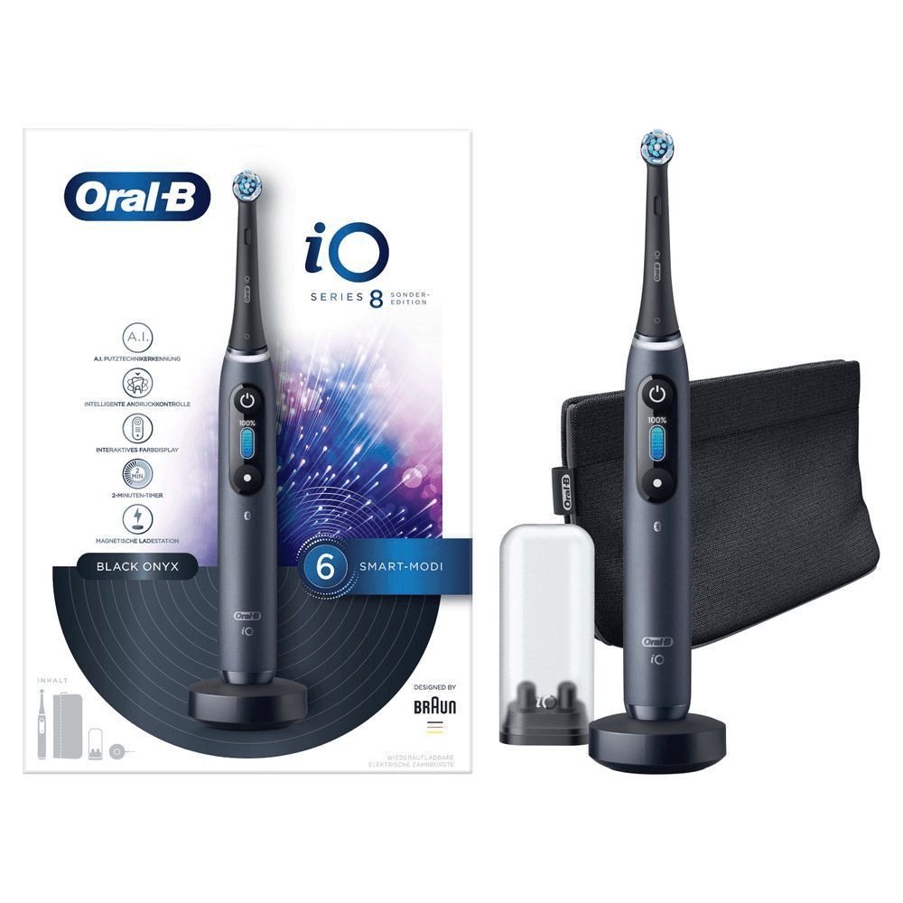 Bild: Oral-B iO 8 Special Edition Elektrische Zahnbürste, Black Onyx