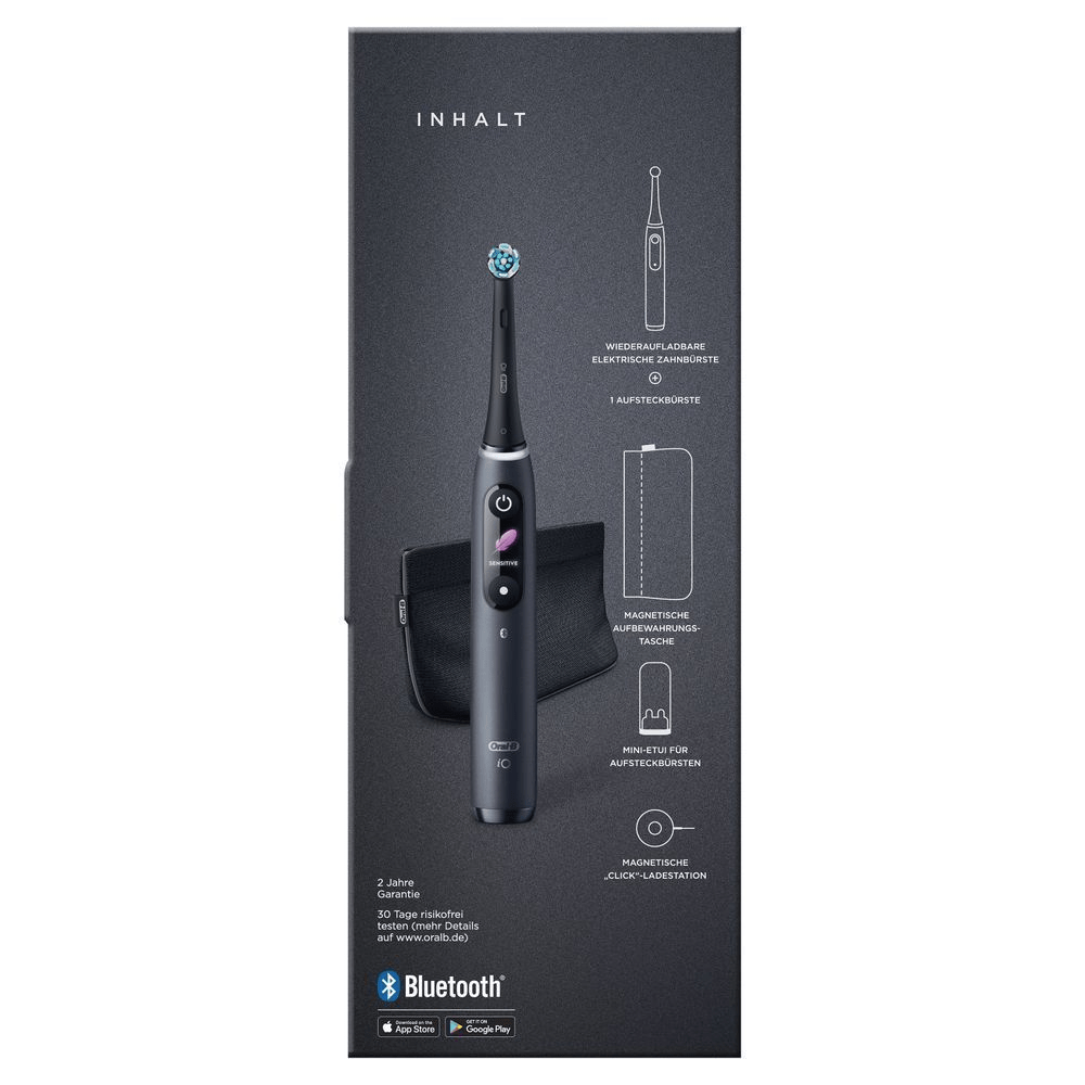 Bild: Oral-B iO 8 Special Edition Elektrische Zahnbürste, Black Onyx