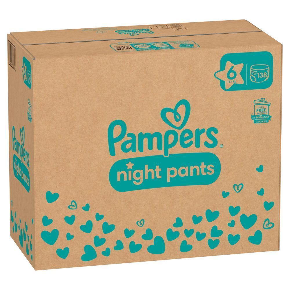 Bild: Pampers Night Pants Größe 6, 15kg+, Monatsbox