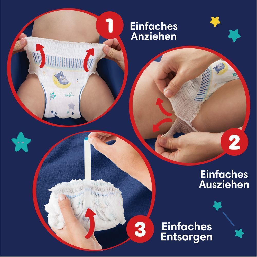 Bild: Pampers Night Pants Größe 6, 15kg+, Monatsbox