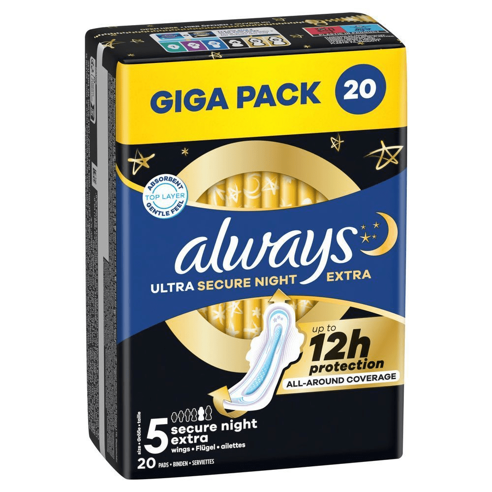 Bild: always Ultra Damenbinden Secure Night Extra