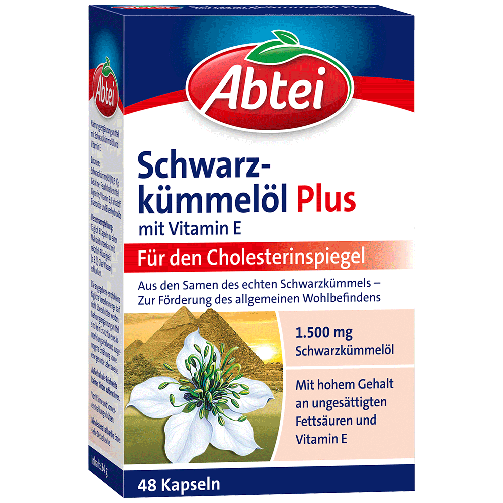 Bild: Abtei Schwarzkümmelöl Kapseln