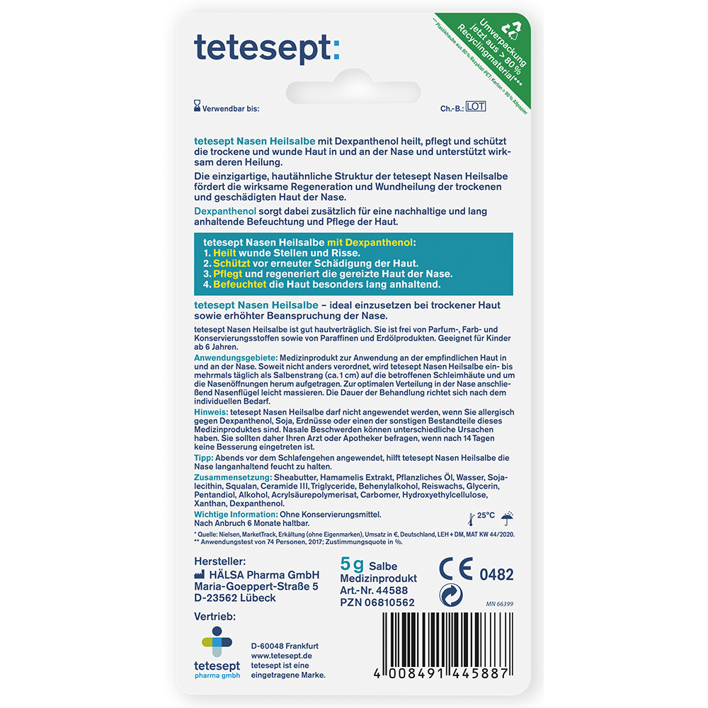Bild: tetesept: Nasen Heilsalbe
