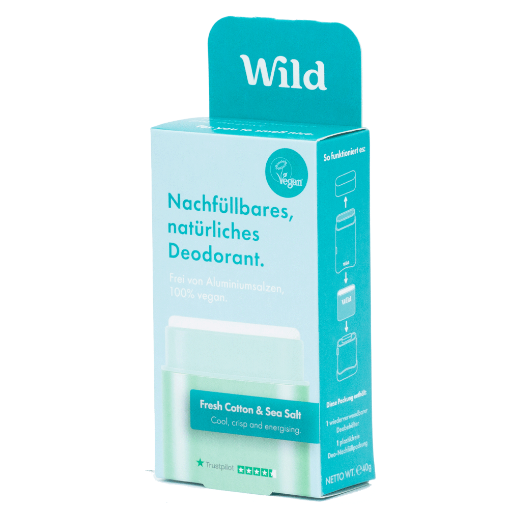 Bild: WILD Deostick Starter Kit Fresh Cotton & Sea Salt