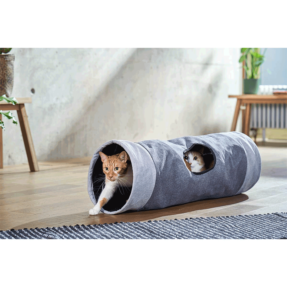 Bild: ZooRoyal Rascheltunnel Maja grau