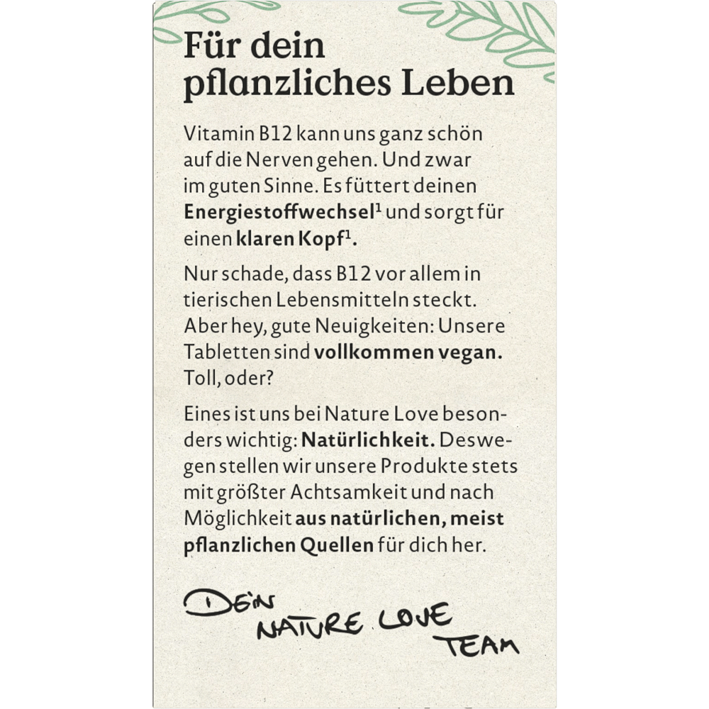 Bild: NATURE LOVE Vitamin B12