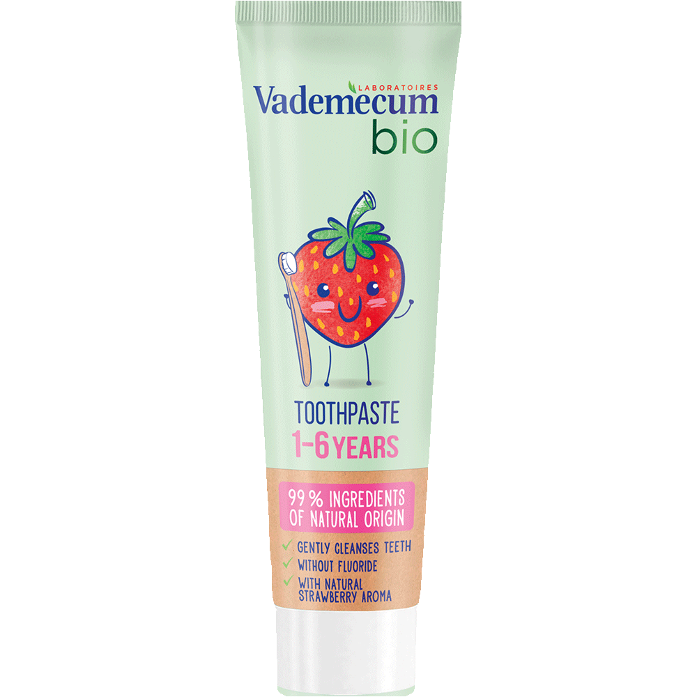 Bild: Vademecum Kinderzahncreme Bio Erdbeere