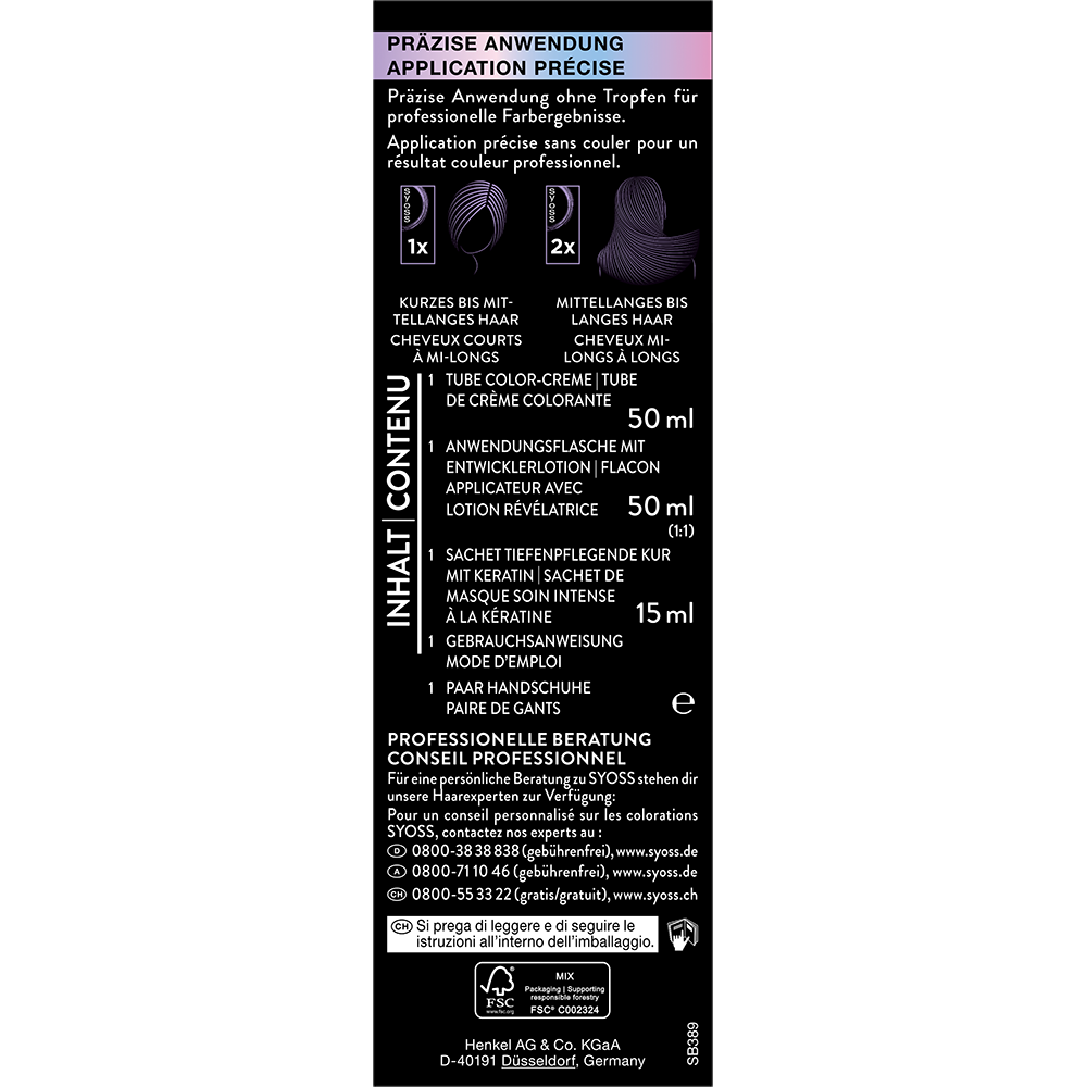 Bild: syoss Permanente Coloration