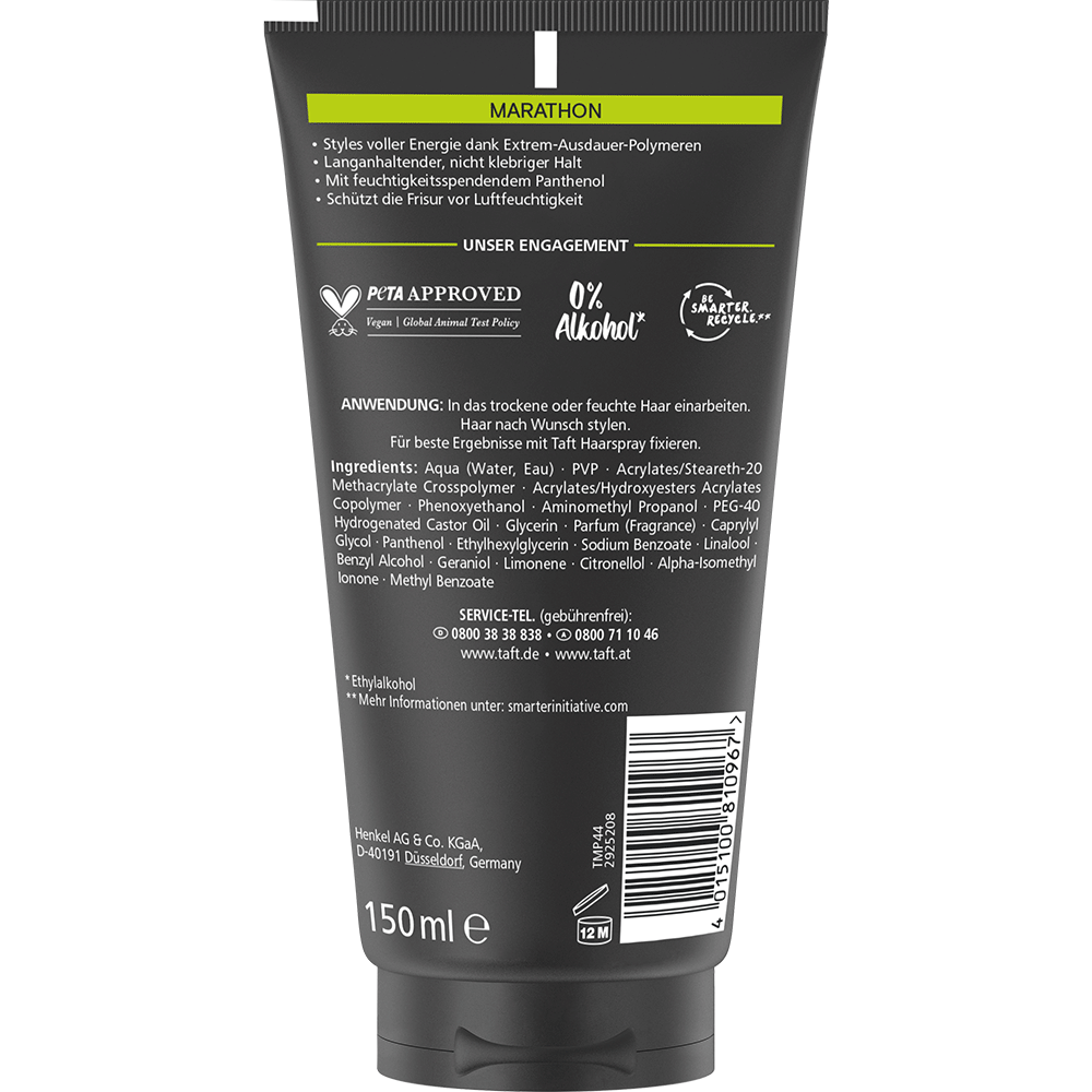 Bild: Schwarzkopf taft Styling Gel Marathon