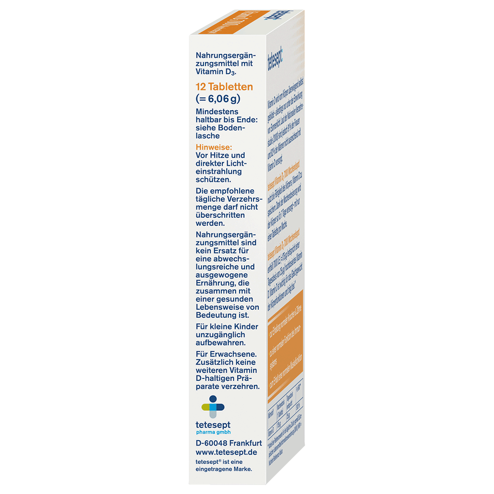 Bild: tetesept: Vitamin D3 7000 Wochendepot