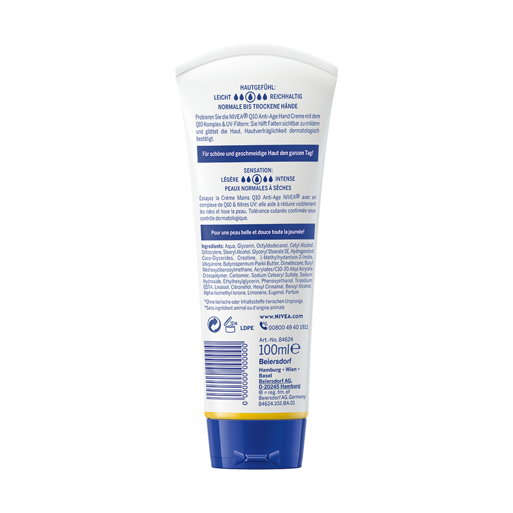 Bild: NIVEA 3in1 Q10 Anti-Age Handcreme