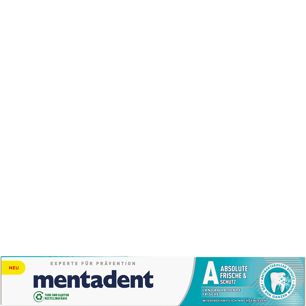 Bild: mentadent Ultimative Frische Zahncreme