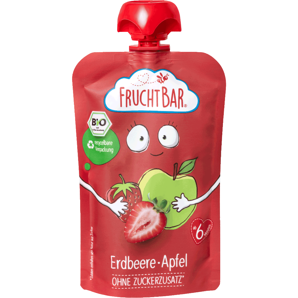 Bild: FruchtBar Quetschie Erdbeere-Apfel