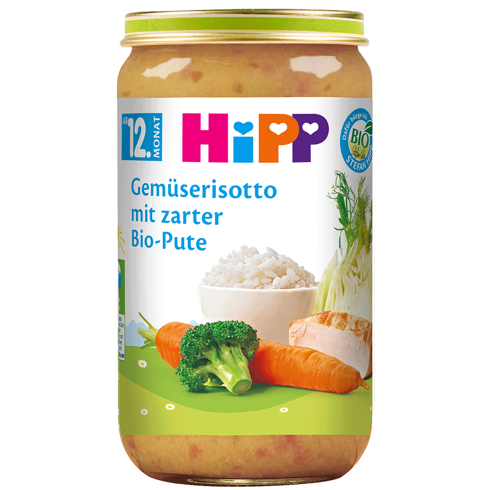 Bild: HiPP Gemüserisotto mit zarter Bio-Pute