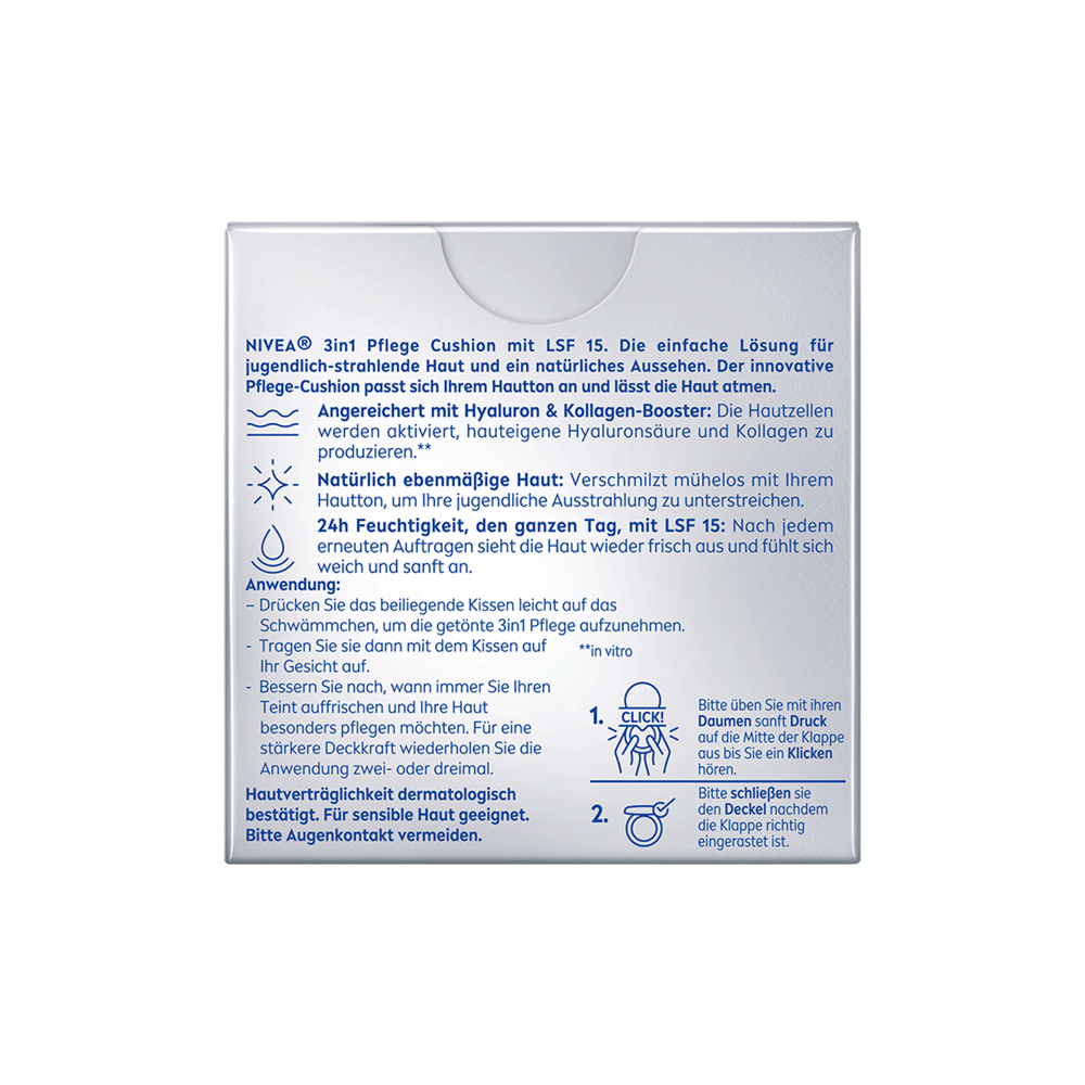 Bild: NIVEA Hyaluron Cellular Filler 3in1 Pflege Cushion hell