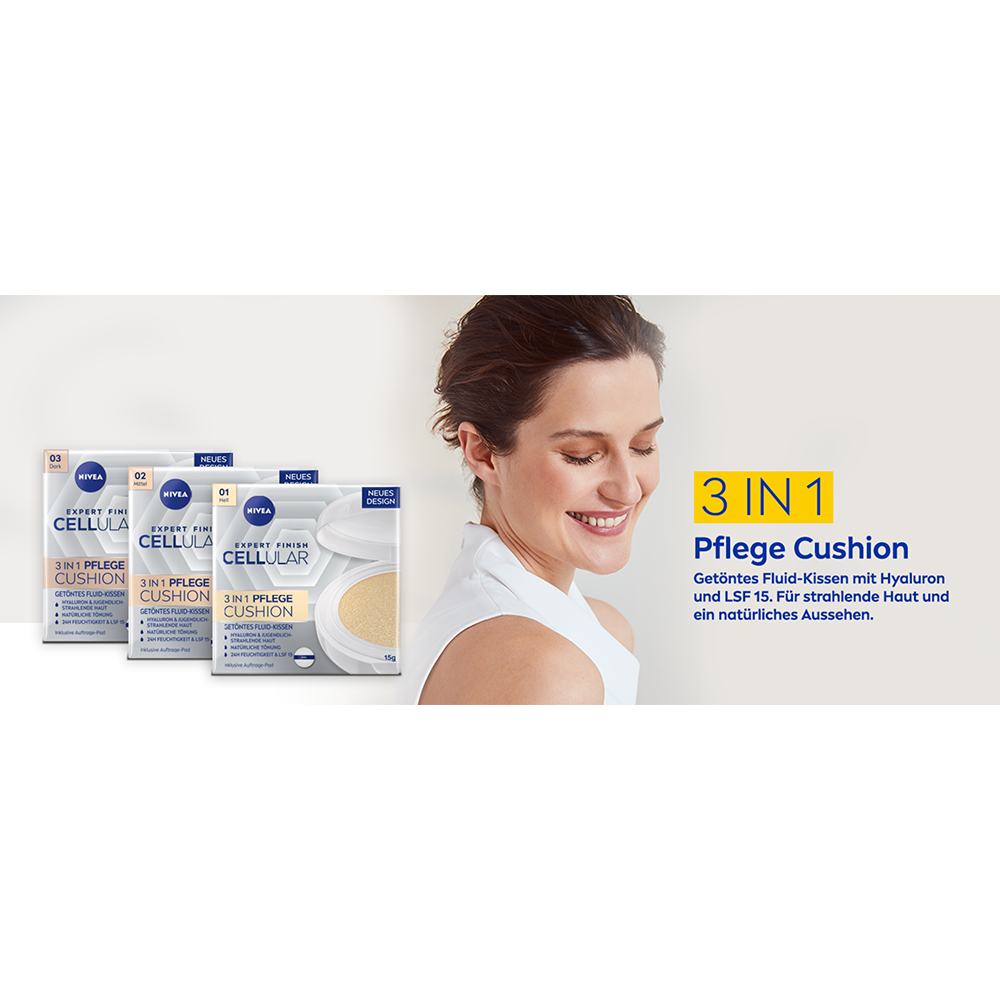 Bild: NIVEA Hyaluron Cellular Filler 3in1 Pflege Cushion hell