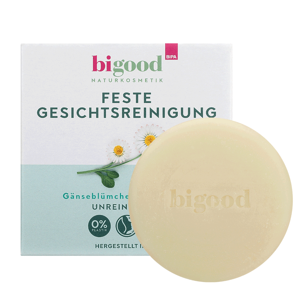 Bild: bi good Feste Gesichtsreinigung Gänseblümchen & Rizinusöl