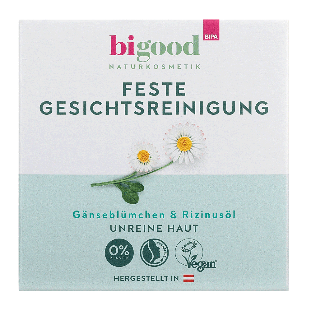 Bild: bi good Feste Gesichtsreinigung Gänseblümchen & Rizinusöl