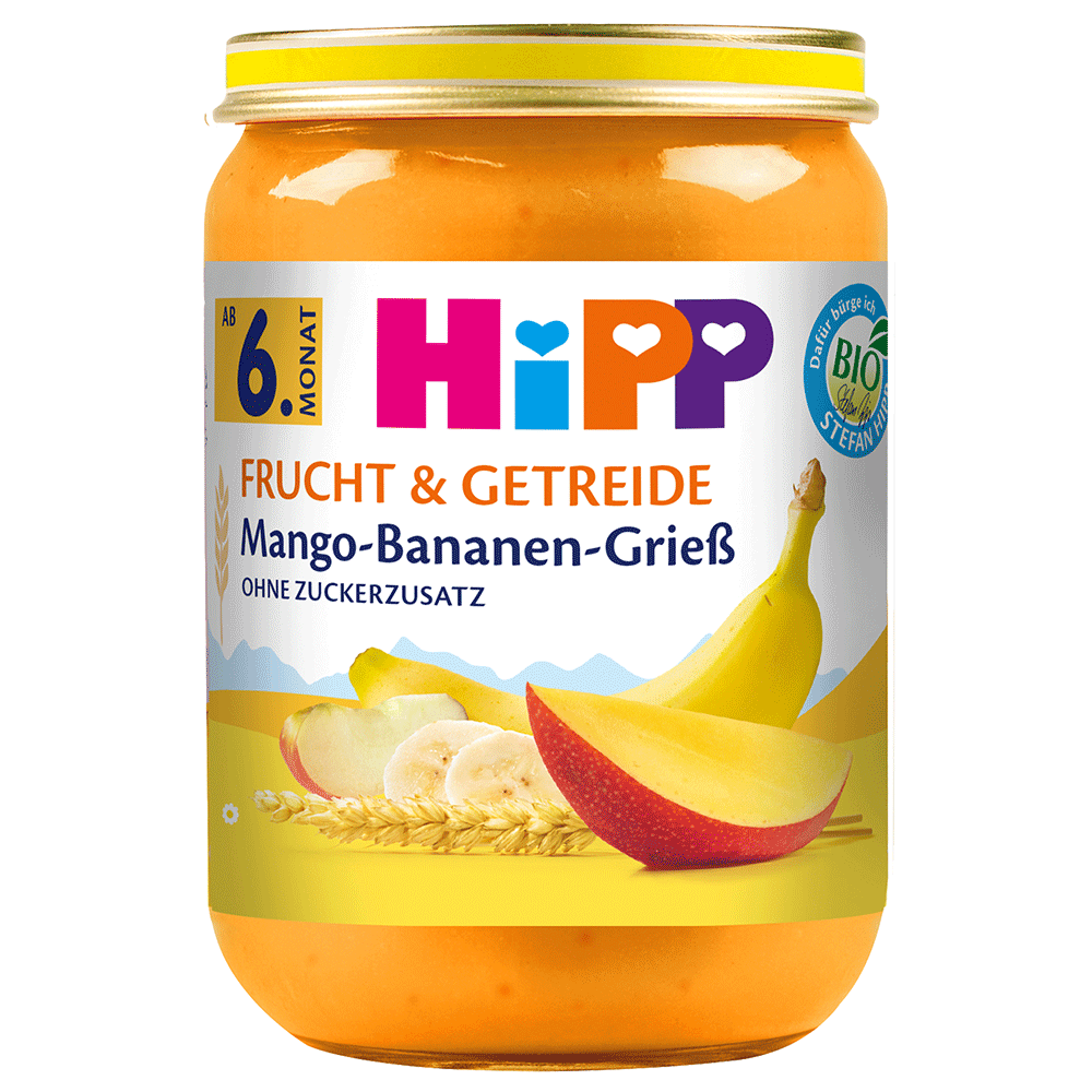 Bild: HiPP Mango Bananen Grieß