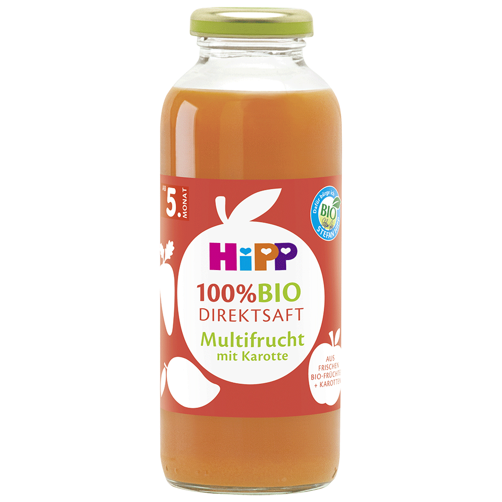 Bild: HiPP Bio Direkt Saft Multifrucht mit Karotte