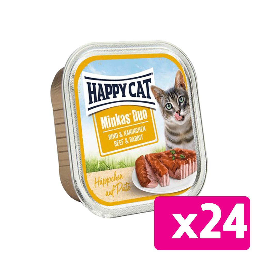 Bild: Happy Cat Pate auf Häppchen Rind Kaninchen