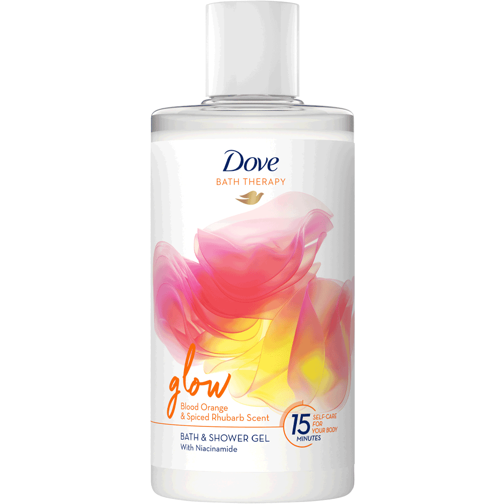 Bild: Dove Bath Therapy Bad und Duschgel Glow
