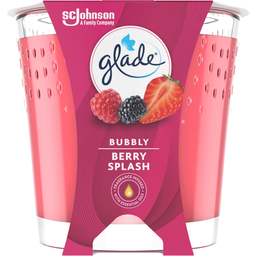 Bild: Glade Duftkerze Bubbly Berry Splash