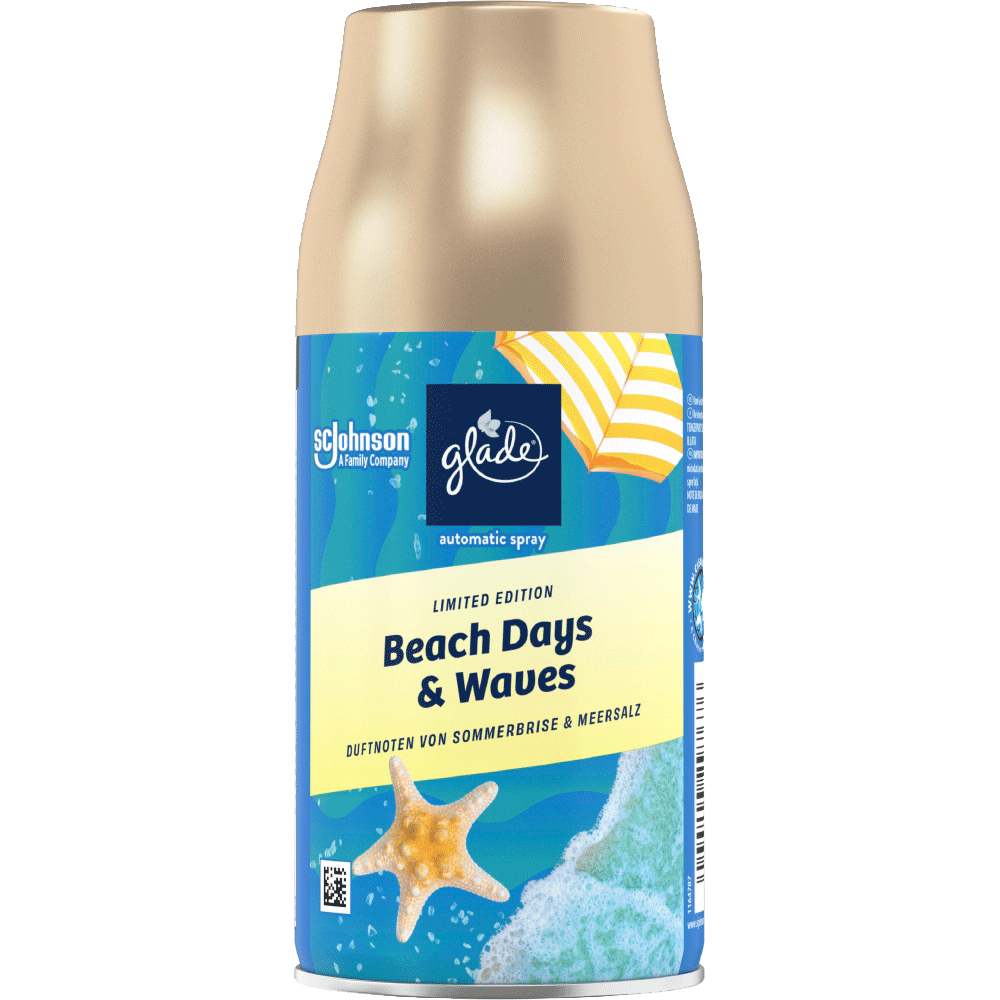 Bild: Glade Automatic Spray Beach Days & Waves Nachfüllung Limited Edition