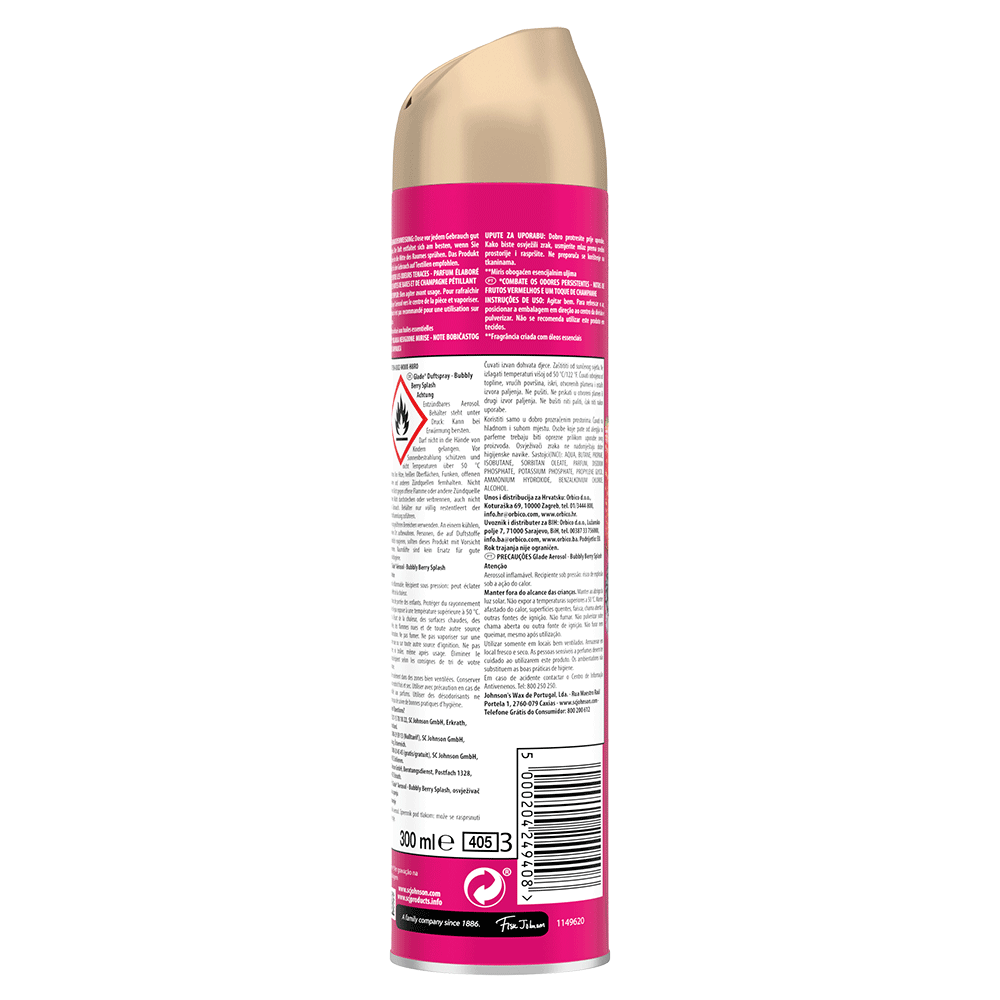 Bild: Glade Duftspray Bubbly Berry Splash