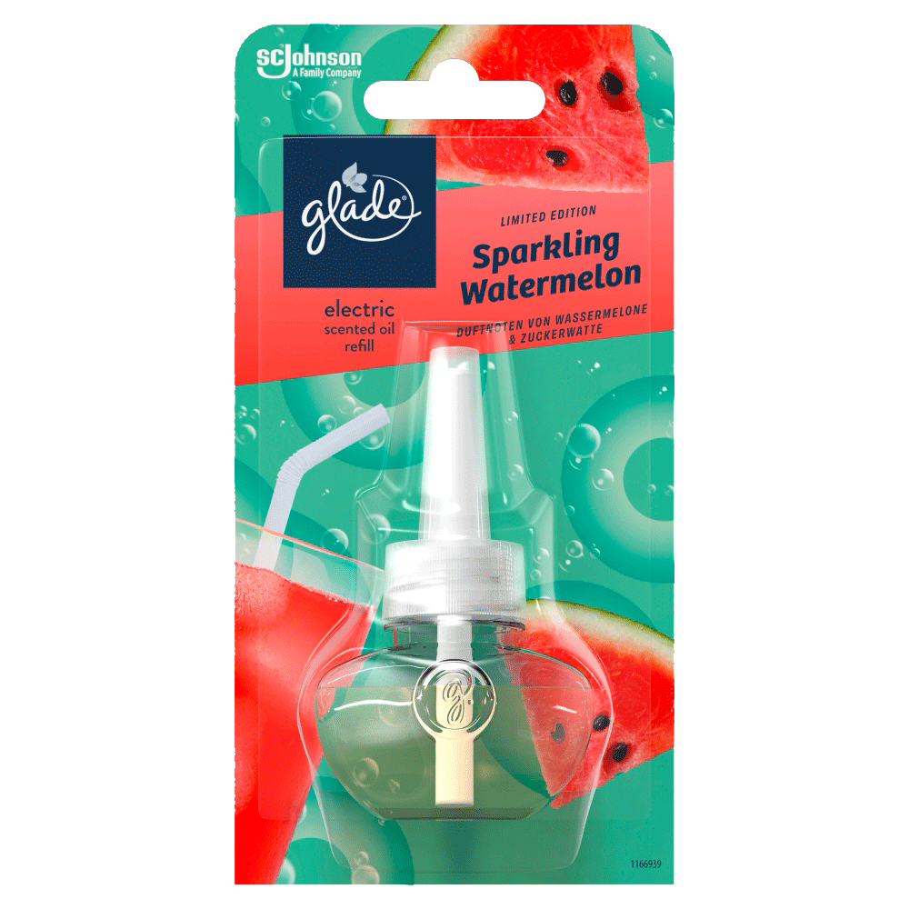Bild: Glade Electric Scented Oil Sparkling Watermelon Nachfüllung Limited Edition