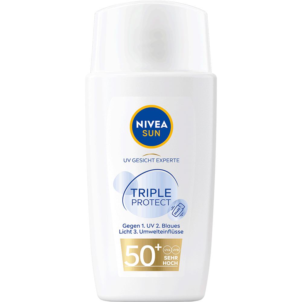 Bild: NIVEA Sun UV Gesicht Experte Triple Protect Ultraleichtes Fluid LSF 50+