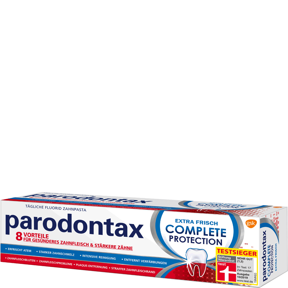 Bild: Parodontax Zahncreme Complete Protection Extra Frisch