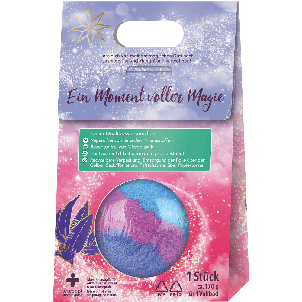 Bild: t: by tetesept Badebombe Jasminblüte & Ylang Ylang