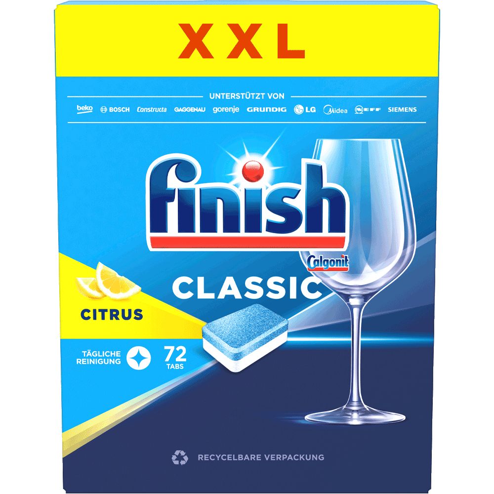 Bild: finish Classic Geschirrspültabs Citrus