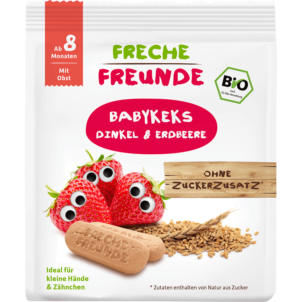 Bild: Freche Freunde Babykeks Dinkel Erdbeer