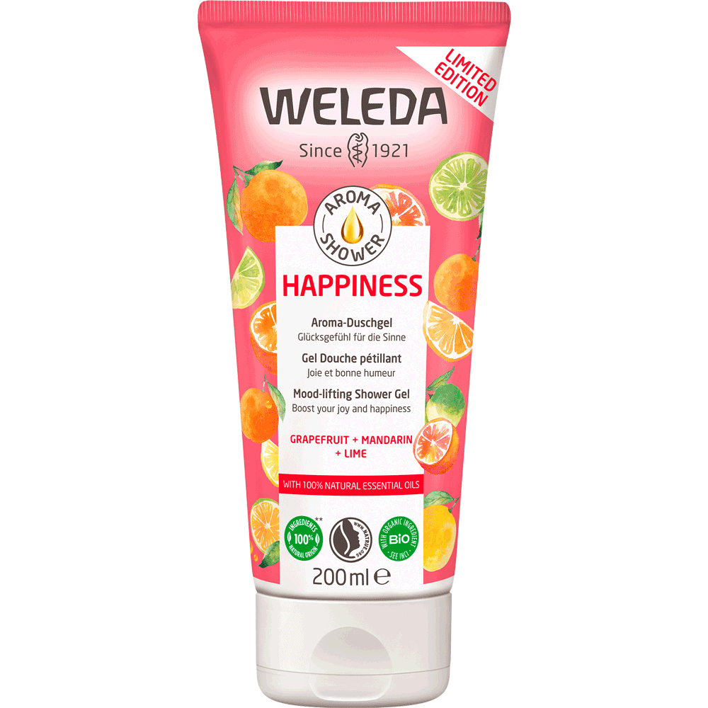 Bild: WELEDA Aroma Duschgel Happiness