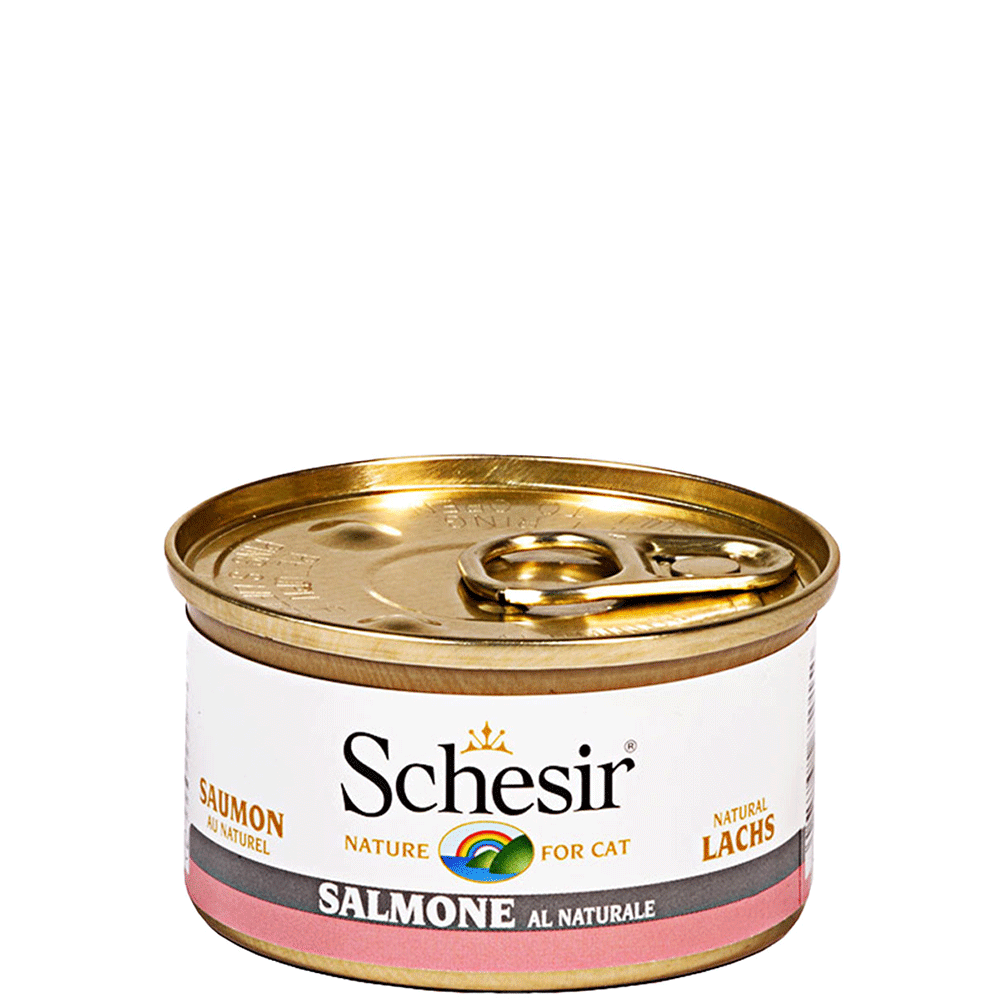 Bild: Schesir Pur Reiner Lachs Katzenfutter