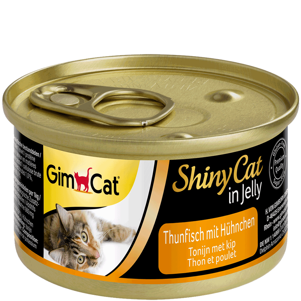 Bild: GimCat ShinyCat Thunfisch mit Hühnchen Katzenfutter