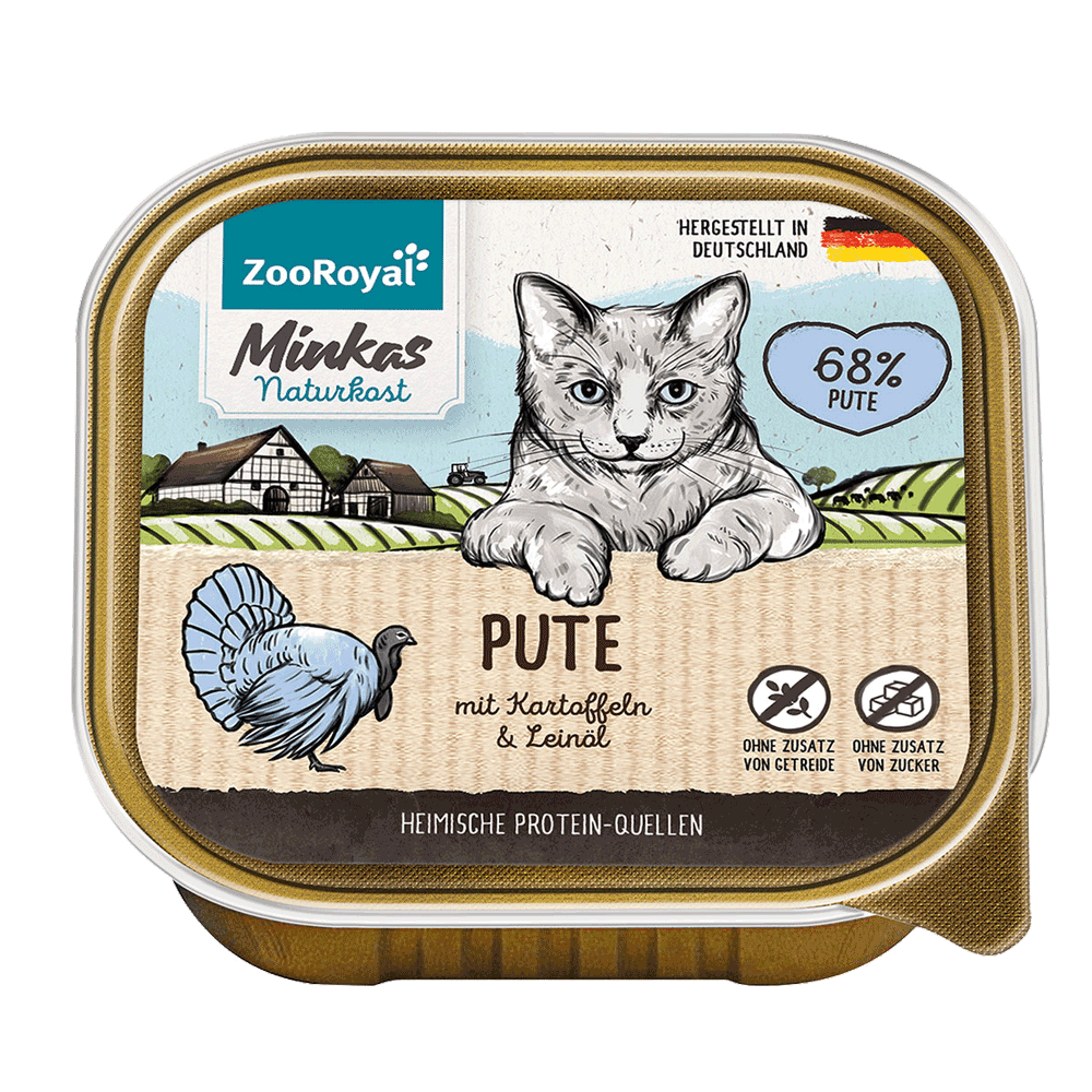 Bild: ZooRoyal Minkas Naturkost Adult Pute mit Kartoffel Katzenfutter