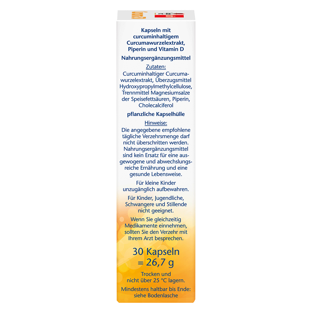 Bild: DOPPELHERZ Kapseln Curcuma + Vitamin D3